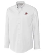 Utah Utes Cutter & Buck Epic Easy Care Nailshead Mens Long Sleeve Dress Shirt White Mannequin