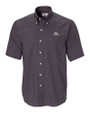 Minnesota Golden Gophers Cutter & Buck Epic Easy Care Nailshead Mens Short Sleeve Dress Shirt Black Mannequin