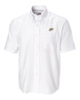 Purdue Boilermakers Cutter & Buck Epic Easy Care Nailshead Mens Short Sleeve Dress Shirt White Mannequin