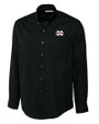 Mississippi State Bulldogs Cutter & Buck Epic Easy Care Fine Twill Mens Long Sleeve Dress Shirt Black Mannequin