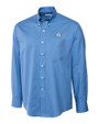 North Carolina Tar Heels Cutter & Buck Epic Easy Care Fine Twill Mens Long Sleeve Dress Shirt Atlas Light Blue Mannequin