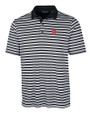NC State Wolfpack Cutter & Buck Mens Forge Polo Multi Stripe Black Mannequin