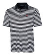 Utah Utes Cutter & Buck Mens Forge Polo Multi Stripe Black Mannequin