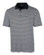 South Florida Bulls Cutter & Buck Mens Forge Polo Multi Stripe Black Mannequin