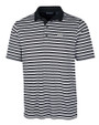 Minnesota Golden Gophers Cutter & Buck Mens Forge Polo Multi Stripe Black Mannequin
