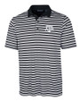 Texas A&M Aggies Cutter & Buck Mens Forge Polo Multi Stripe Black Mannequin