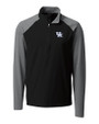Kentucky Wildcats Cutter & Buck Response Lightweight Hybrid Quarter Zip Mens Pullover Windbreaker Black Mannequin