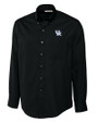Kentucky Wildcats Cutter & Buck Epic Easy Care Fine Twill Mens Long Sleeve Dress Shirt Black Mannequin