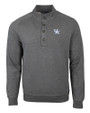Kentucky Wildcats Cutter & Buck Saturday Cotton Blend Mens Big and Tall  Mock Pullover Sweatshirt Charcoal Heather Mannequin
