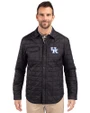Kentucky Wildcats Cutter & Buck Rainier Recycled Insulated Puffer Mens Full Zip Shirt Jacket Black Front