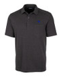 Air Force Falcons Cutter & Buck Advantage Tri-Blend Jersey Mens Pocket Polo Black Heather Mannequin