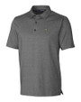 Wake Forest Demon Deacons Cutter & Buck Forge Heathered Stretch Mens Polo Charcoal Heather Mannequin