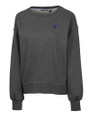 Air Force Falcons Cutter & Buck Saturday Cotton Blend Womens Crew Neck Sweatshirt Charcoal Heather Mannequin