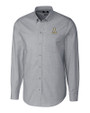 Appalachian State Mountaineers Cutter & Buck Stretch Oxford Mens Long Sleeve Dress Shirt Charcoal Mannequin