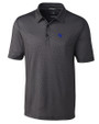 Air Force Falcons Cutter & Buck Pike Mini Pennant Print Stretch Mens Big and Tall Polo Black Mannequin