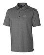 Utah State Aggies Cutter & Buck Forge Heathered Stretch Mens Polo Charcoal Heather Mannequin