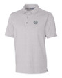 Utah State Aggies Cutter & Buck Forge Heathered Stretch Mens Polo Polished Heather Mannequin