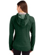 Dartmouth Big Green Cutter & Buck Mainsail Full Zip Hooded Womens Jacket Hunter Heather Back