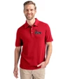 Central Missouri Mules Cutter & Buck Advantage Eco Tri-Blend Pique Mens Polo Cardinal Red Front