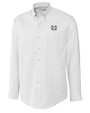 Utah State Aggies Cutter & Buck Epic Easy Care Nailshead Mens Big and Tall Long Sleeve Dress Shirt White Mannequin