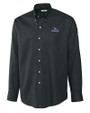 Creighton Bluejays Cutter & Buck Epic Easy Care Nailshead Mens Long Sleeve Dress Shirt Black Mannequin