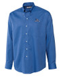 Creighton Bluejays Cutter & Buck Epic Easy Care Nailshead Mens Long Sleeve Dress Shirt French Blue Mannequin