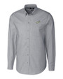 Florida Gulf Coast Eagles Cutter & Buck Stretch Oxford Mens Long Sleeve Dress Shirt Charcoal Mannequin