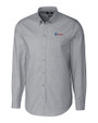 Fairleigh Dickinson Knights Cutter & Buck Stretch Oxford Mens Long Sleeve Dress Shirt Charcoal Mannequin
