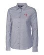 Eastern Washington Eagles Cutter & Buck Stretch Oxford Womens Long Sleeve Dress Shirt CC_MANN_HG 
