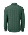 Dartmouth Big Green Cutter & Buck Rainier PrimaLoft® Mens Eco Insulated Quilted Shirt Jacket Hunter Melange Mannequin Back