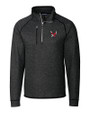 Eastern Washington Eagles Cutter & Buck Mainsail Sweater-Knit Mens Big and Tall Half Zip Pullover Jacket CCH_MANN_HG 