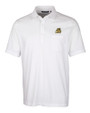 Bryant University Bulldogs Cutter & Buck Advantage Tri-Blend Jersey Mens Big and Tall Pocket Polo White Mannequin