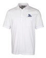 Creighton Bluejays Cutter & Buck Advantage Tri-Blend Jersey Mens Big and Tall Pocket Polo White Mannequin
