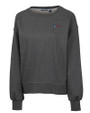 Fairleigh Dickinson Knights Cutter & Buck Saturday Cotton Blend Womens Crew Neck Sweatshirt Charcoal Heather Mannequin