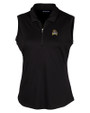 East Carolina Pirates Cutter & Buck Forge Stretch Womens Sleeveless Polo Black Mannequin