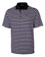East Carolina Pirates Cutter & Buck Mens Forge Polo Multi Stripe College Purple Mannequin