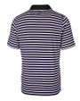East Carolina Pirates Cutter & Buck Mens Forge Polo Multi Stripe College Purple Mannequin Back