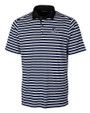 Creighton Bluejays Cutter & Buck Mens Forge Polo Multi Stripe Tour Blue Mannequin