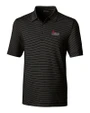 Central Missouri Mules Cutter & Buck Forge Pencil Stripe Stretch Mens Polo Black Mannequin