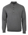 Dartmouth Big Green Cutter & Buck Saturday Cotton Blend Mens Mock Pullover Sweatshirt Charcoal Heather Mannequin