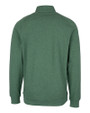 Dartmouth Big Green Cutter & Buck Saturday Cotton Blend Mens Mock Pullover Sweatshirt Hunter Heather Mannequin Back
