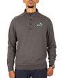 Florida Gulf Coast Eagles Cutter & Buck Saturday Cotton Blend Mens Mock Pullover Sweatshirt Charcoal Heather Front