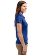 Creighton Bluejays Cutter & Buck Forge Stretch Womens Short Sleeve Polo Tour Blue Side