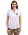 Eastern Washington Eagles Cutter & Buck Forge Stretch Womens Short Sleeve Polo White Front