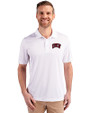 UNLV Rebels Cutter & Buck Prospect Eco Textured Stretch Recycled Mens Big & Tall Polo White Front