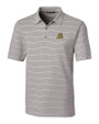 Bryant University Bulldogs Cutter & Buck Forge Epic Confidence Recycled Heathered Stripe Stretch Mens Polo Polished Medium Gray Mannequin