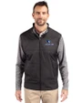 Creighton Bluejays Cutter & Buck Stealth Hybrid Quilted Mens Full Zip Windbreaker Jacket Black Front