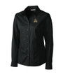 East Carolina Pirates Cutter & Buck Epic Easy Care Fine Twill Womens Long Sleeve Dress Shirt Black Mannequin