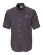 Creighton Bluejays Cutter & Buck Epic Easy Care Nailshead Mens Big and Tall Short Sleeve Dress Shirt Black Mannequin