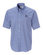 Creighton Bluejays Cutter & Buck Epic Easy Care Nailshead Mens Big and Tall Short Sleeve Dress Shirt French Blue Mannequin